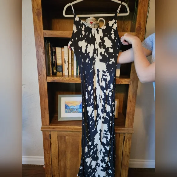Anthropologie long silky dress - Picture 6 of 8